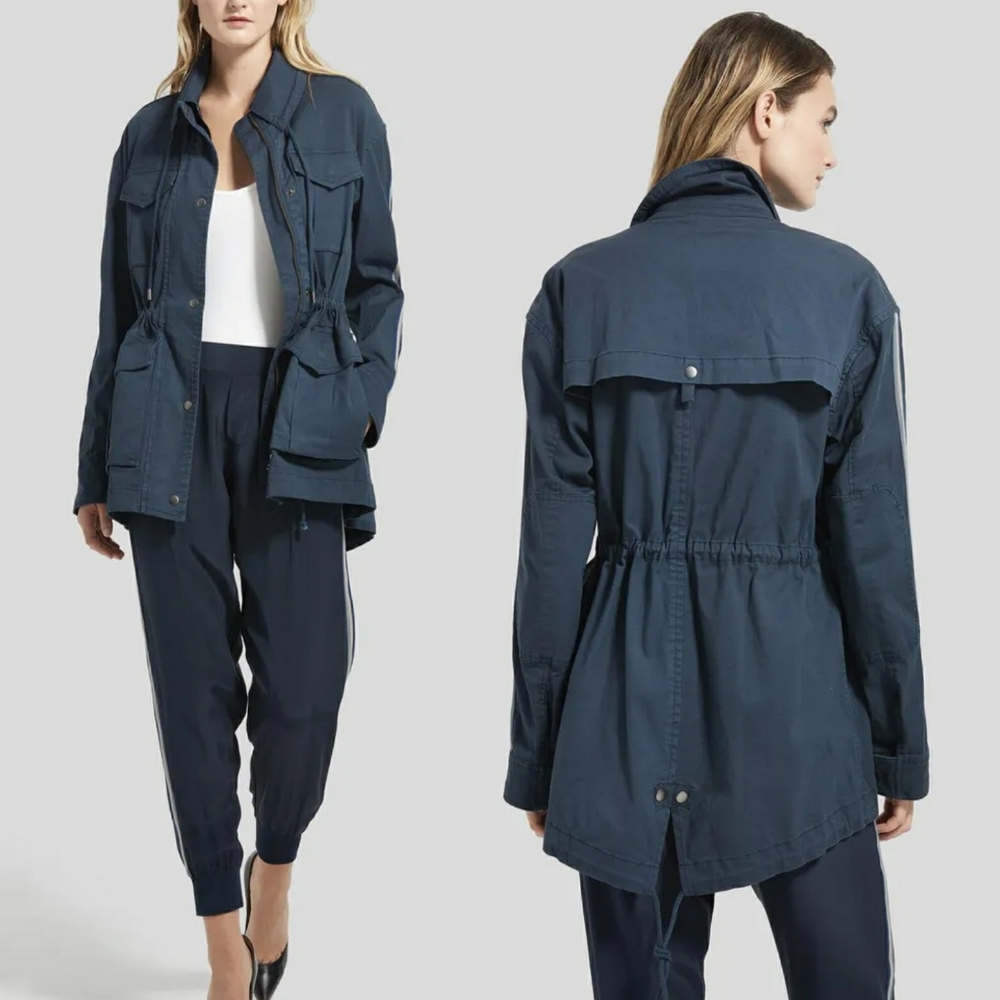 ATM navy zip up jacket size xs